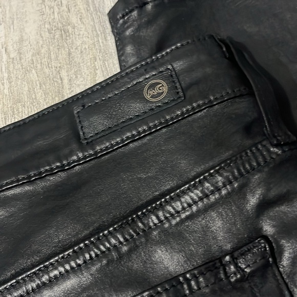 AG Adriano Goldschmied Farrah High Rise Skinny Faux Leather Pants Size 29 NWT - Picture 12 of 16